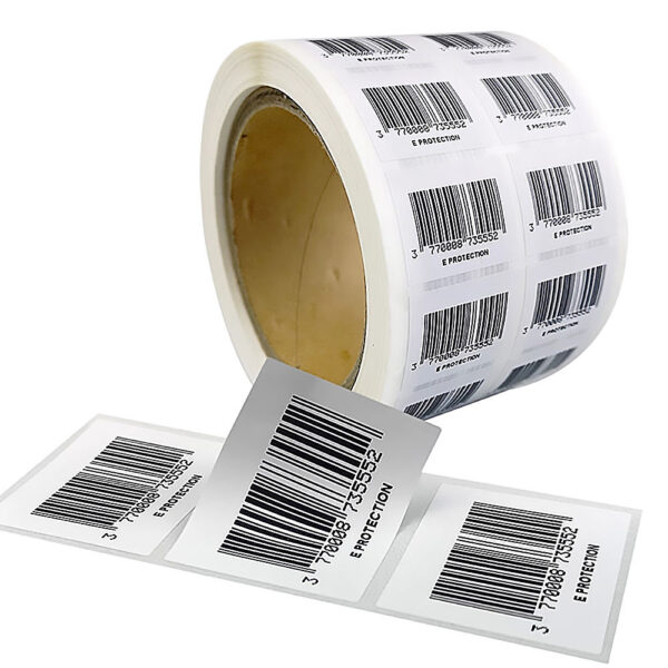 Retail anti-theft soft barcode security label for store packaging
