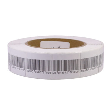 Retail anti-theft soft barcode security label for store packaging