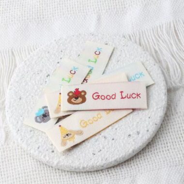 Cute bear and koala clothing label for children’s garments