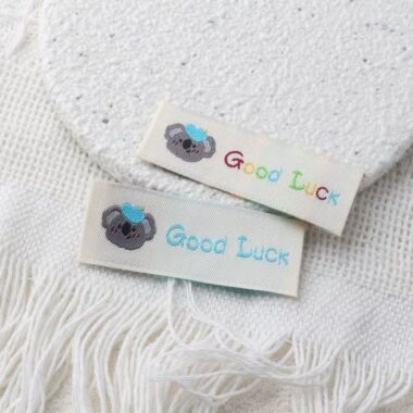 Cute bear and koala clothing label for children’s garments