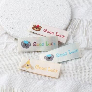 Cute bear and koala clothing label for children’s garments