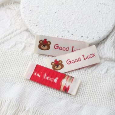 Cute bear and koala clothing label for children’s garments