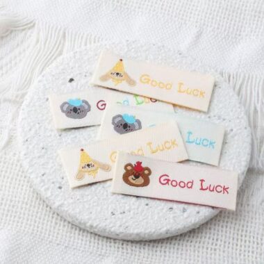 Cute bear and koala clothing label for children’s garments