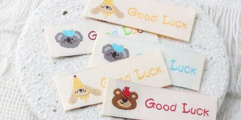 Cute bear and koala clothing label for children’s garments