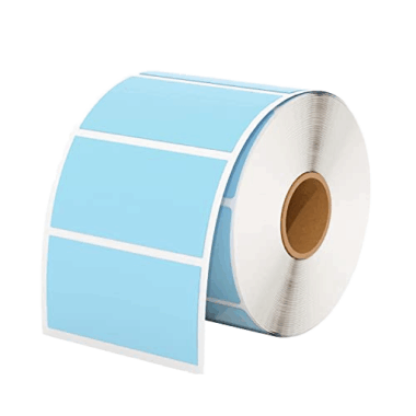 Blank colored thermal self-adhesive label for packaging and logistics