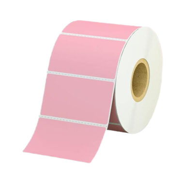 Blank colored thermal self-adhesive label for packaging and logistics