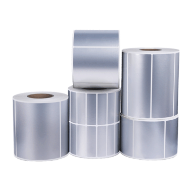 Blank colored thermal self-adhesive label for packaging and logistics