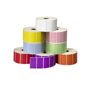 Blank colored thermal self-adhesive label for packaging and logistics