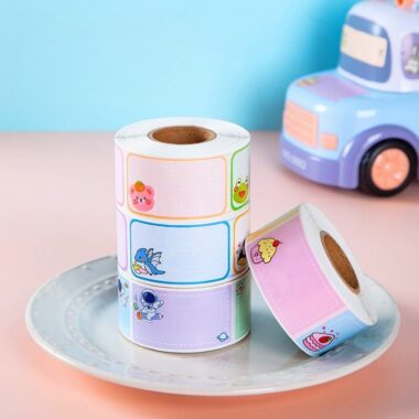 Cute kids sticker roll for backpacks clothing stationery