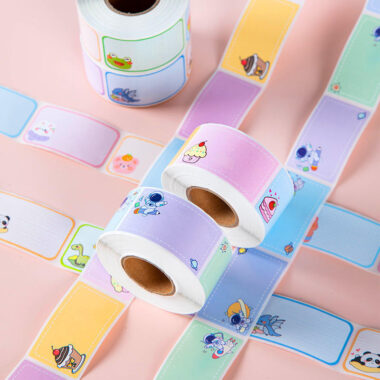 Cute kids sticker roll for backpacks clothing stationery