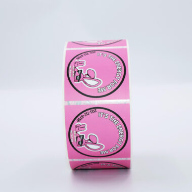 Durable waterproof adhesive sticker roll for packaging use