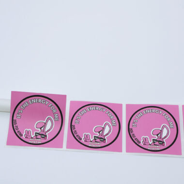 Durable waterproof adhesive sticker roll for packaging use