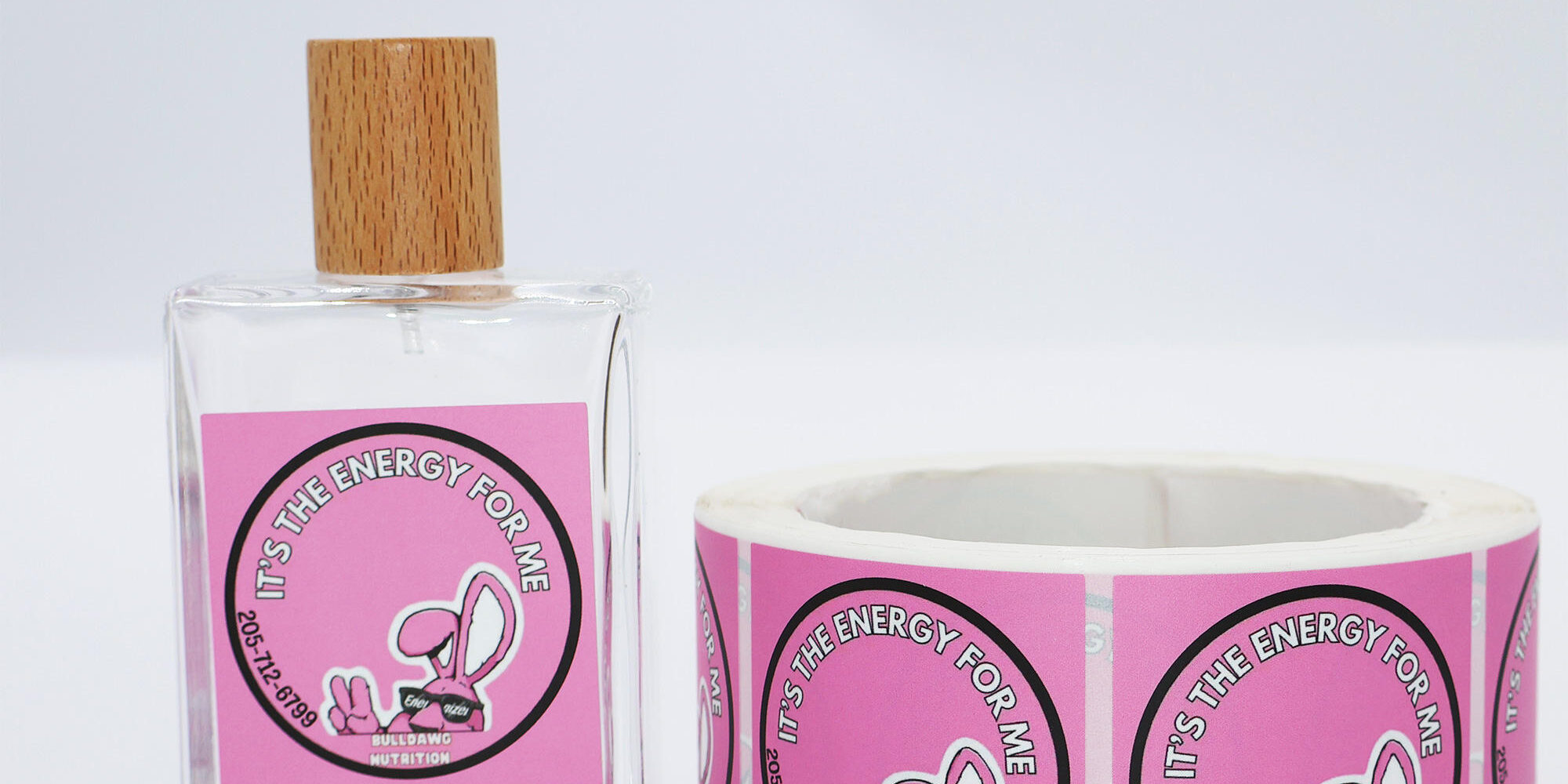 Durable waterproof adhesive sticker roll for packaging use