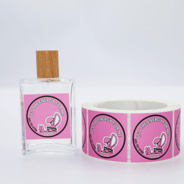 Durable waterproof adhesive sticker roll for packaging use