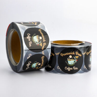 High-quality waterproof adhesive sticker roll for coffee cups