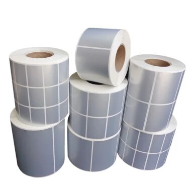 Matte silver waterproof self-adhesive label for durable packaging