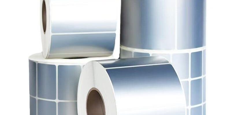 Matte silver waterproof self-adhesive label for durable packaging