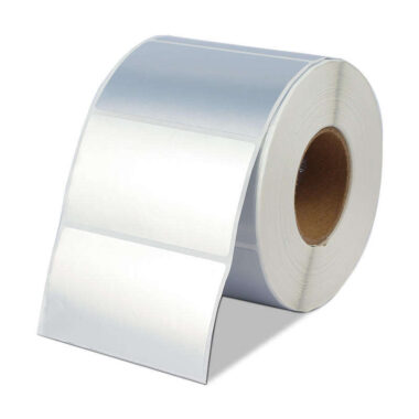 Matte silver waterproof self-adhesive label for durable packaging