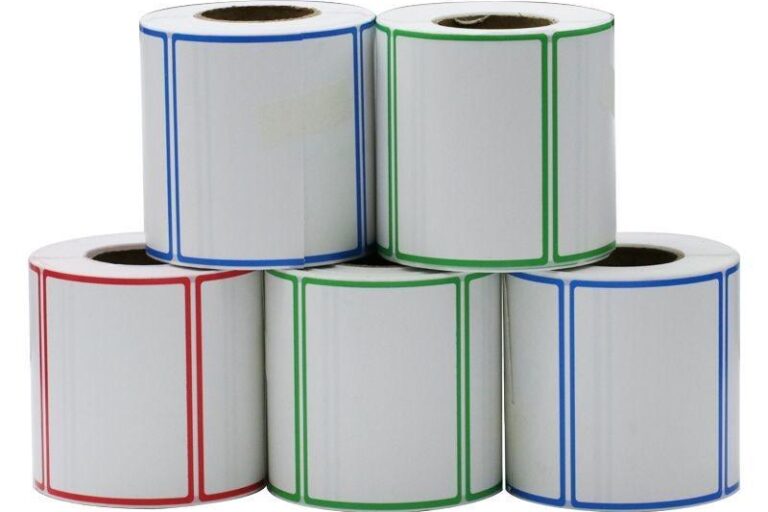 Professional transport and packaging self-adhesive label for retail and logistics