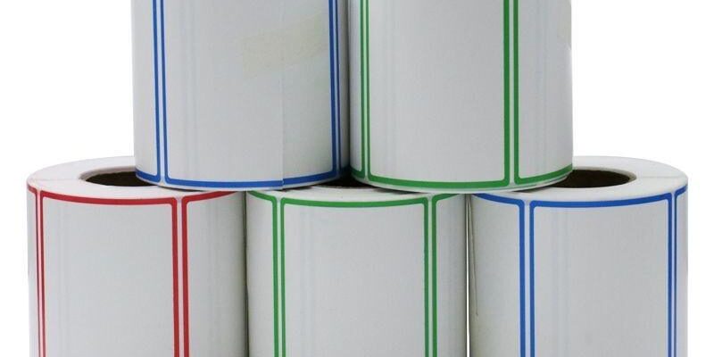 Professional transport and packaging self-adhesive label for retail and logistics