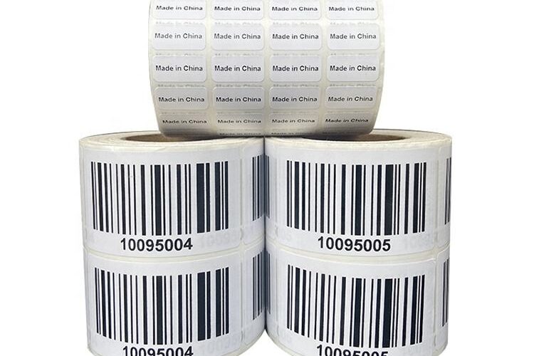 Printed Packaging Barcode Label (2) Adhesive printed packaging barcode label for retail and shipping