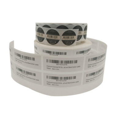Self-adhesive waterproof barcode label for retail packaging and logistics