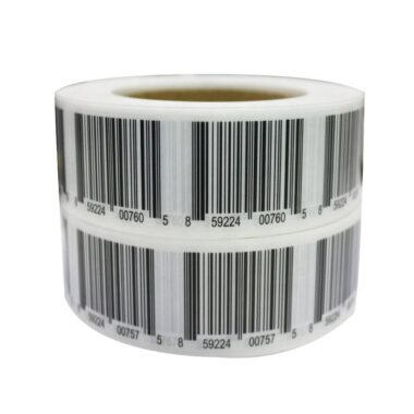 Self-adhesive waterproof barcode label for retail packaging and logistics