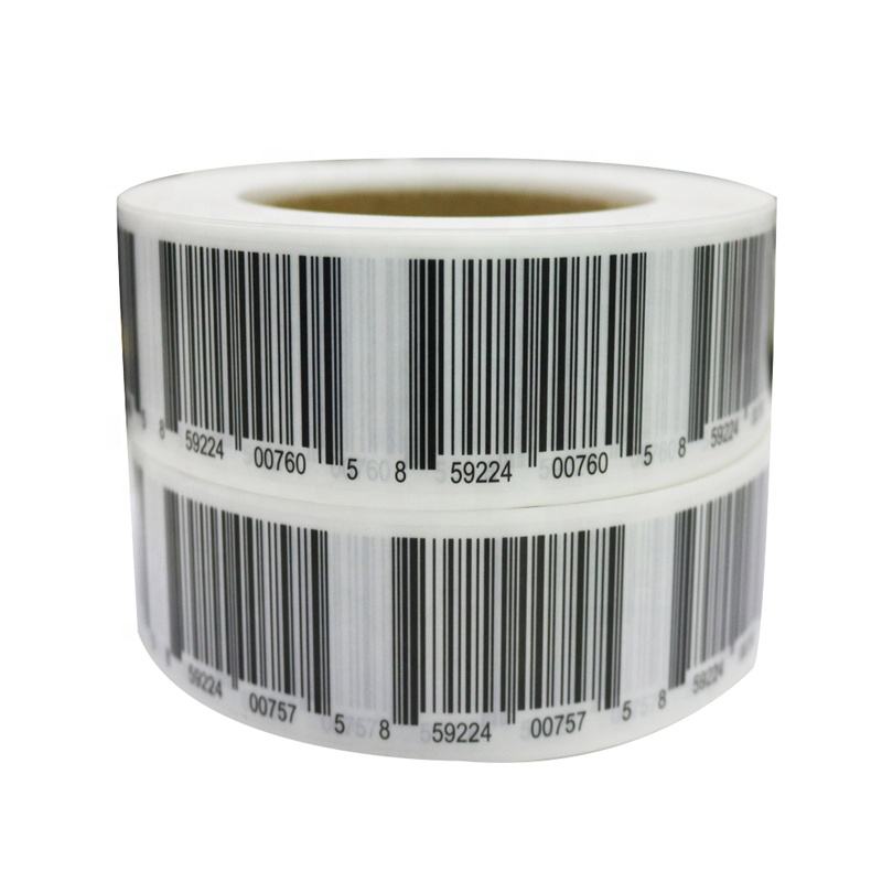 Self-adhesive waterproof barcode label for retail packaging and logistics