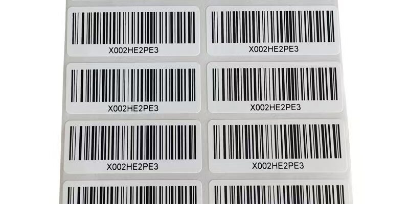 Serial number adhesive barcode label for tracking and inventory