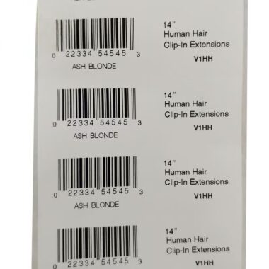 Serial number adhesive barcode label for tracking and inventory