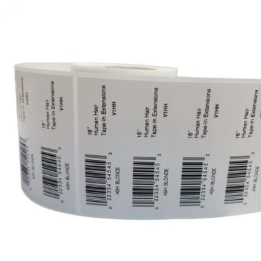 Serial number adhesive barcode label for tracking and inventory