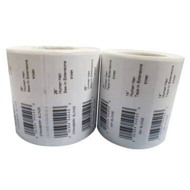 Serial number adhesive barcode label for tracking and inventory
