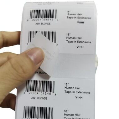 Serial number adhesive barcode label for tracking and inventory