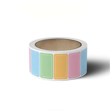 Waterproof color-coated self-adhesive label for product packaging