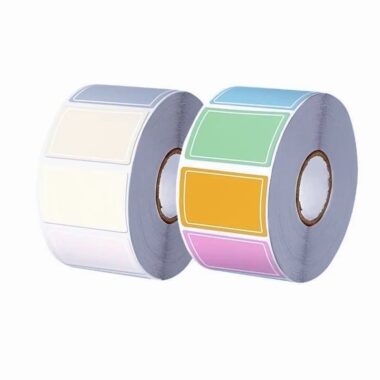 Waterproof color-coated self-adhesive label for product packaging