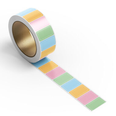 Waterproof color-coated self-adhesive label for product packaging