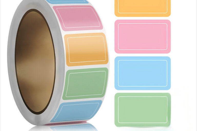 Waterproof color-coated self-adhesive label for product packaging