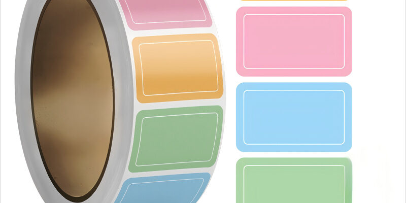 Waterproof color-coated self-adhesive label for product packaging