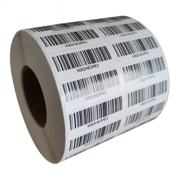Custom waterproof price barcode label for retail and logistics
