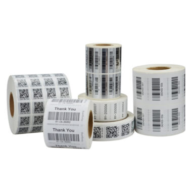 Custom waterproof price barcode label for retail and logistics