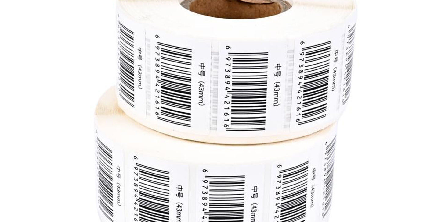Waterproof retail barcode label for business packaging and logistics