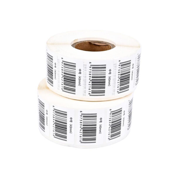 Waterproof retail barcode label for business packaging and logistics