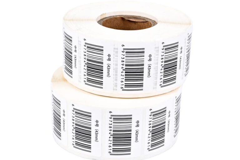 Waterproof retail barcode label for business packaging and logistics