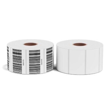 Waterproof retail barcode label for business packaging and logistics