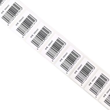 Waterproof retail barcode label for business packaging and logistics