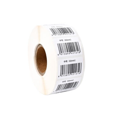 Waterproof retail barcode label for business packaging and logistics