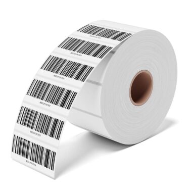 Waterproof retail barcode label for business packaging and logistics