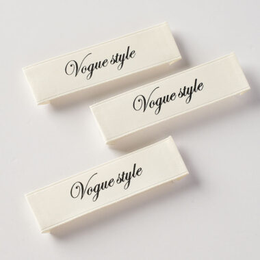 Custom brand logo woven clothing labels for apparel