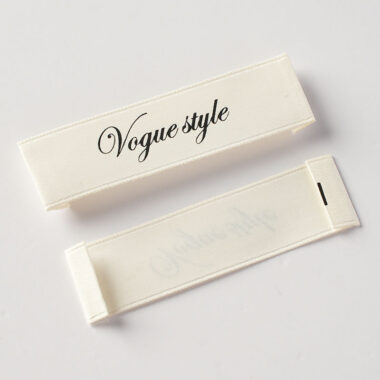 Custom brand logo woven clothing labels for apparel