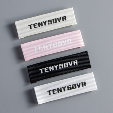 Custom private apparel neck woven labels for clothing